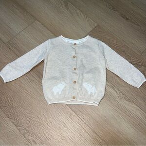 NWOT The Little White Company London Elephant Cardigan Sweater